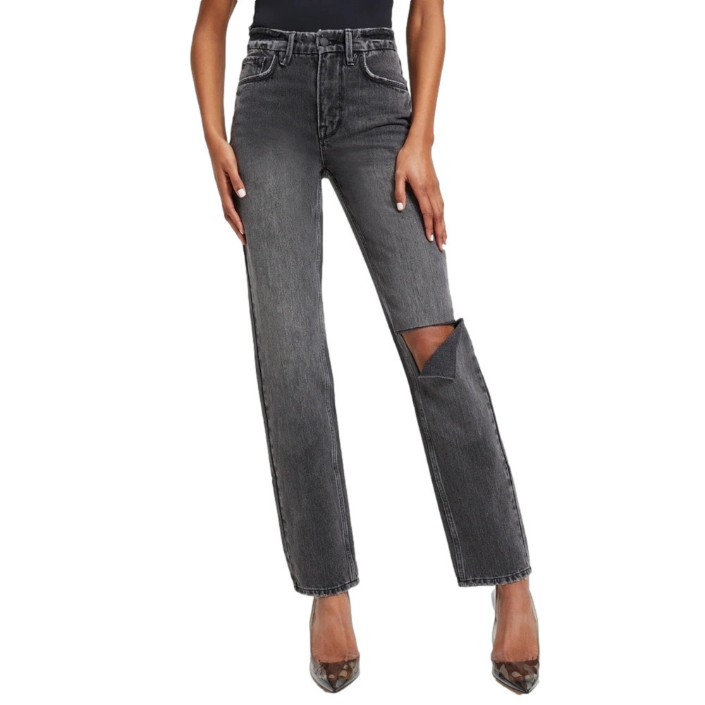 Good American Good 90s Icon Black267 Size 6 Inseam 32 NWT